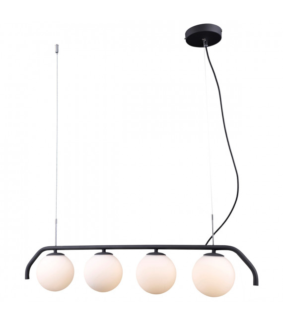 Moderne Pendelleuchte Carimi Satin schwarz