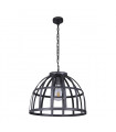 Industrial and retro pendant lamp Calera Antique silver in metal