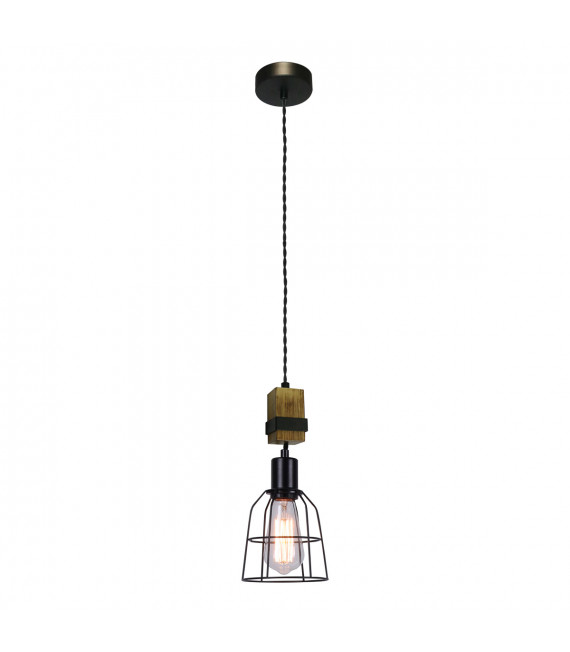 Lámpara colgante industrial y retro Ponte Black
