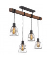 Industrial and retro suspension Reda Matt black
