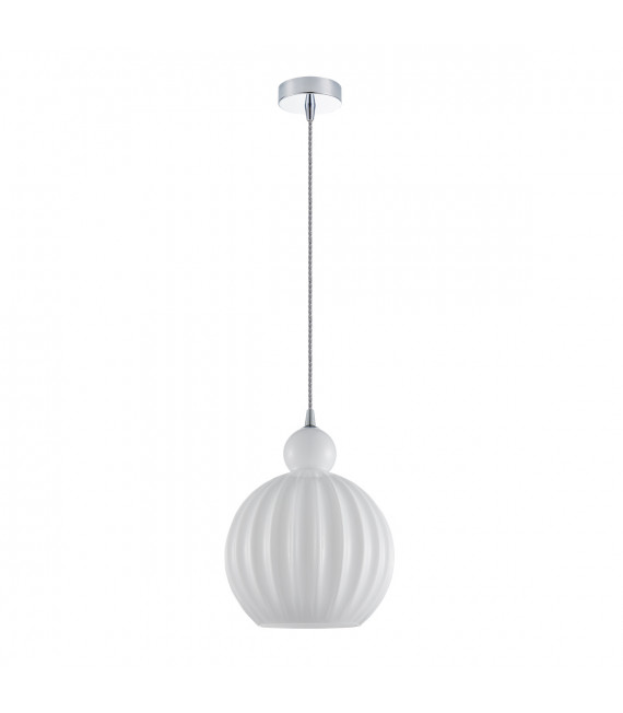 Modern suspension Biron Chrome and transparent