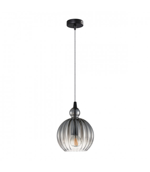 Moderne Pendelleuchte Biron Matt schwarz