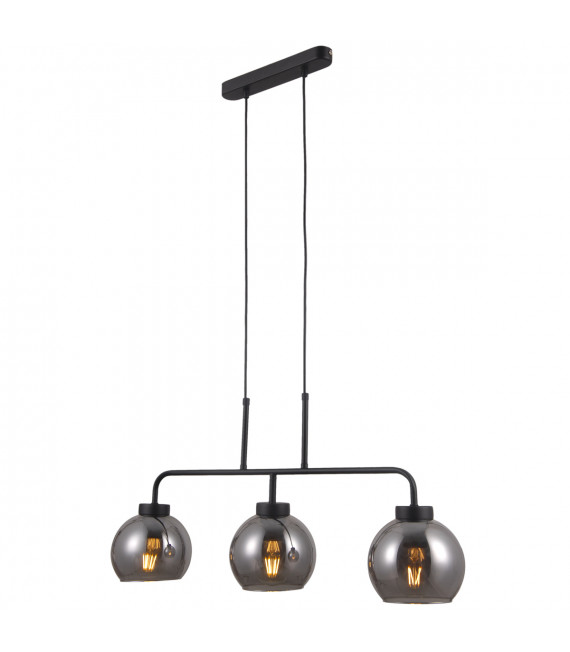Lampada a sospensione scandinava Poggi Nero opaco