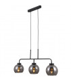 Scandinavian hanging lamp Poggi Matt black height 33 Cm
