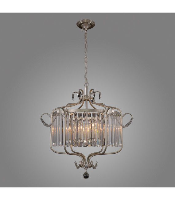 Crystal suspension Rinaldo Champagne silver Diameter 66 Cm