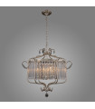 Suspension en cristal Rinaldo Champagne argent Diametre 66 Cm