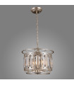Suspension en cristal Priscilla Champagne argent