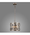 Silver Momento Champagne crystal suspension