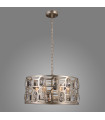 Suspension design en cristal Momento Champagne argent