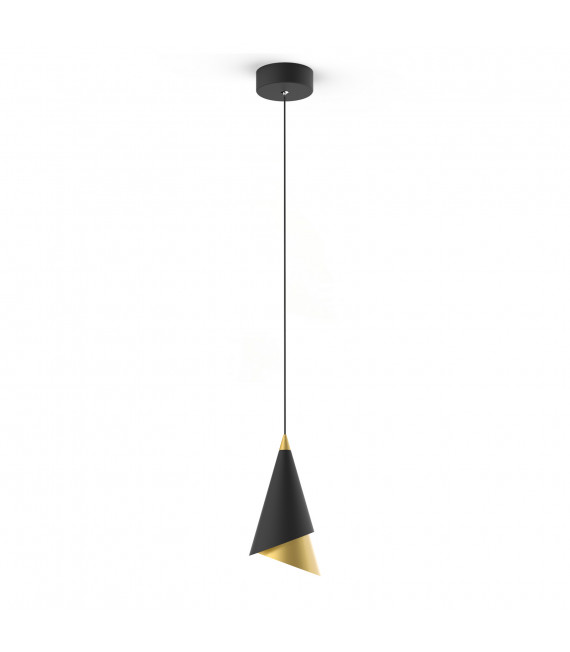 Moderne Pendelleuchte Raalto Black, Gold
