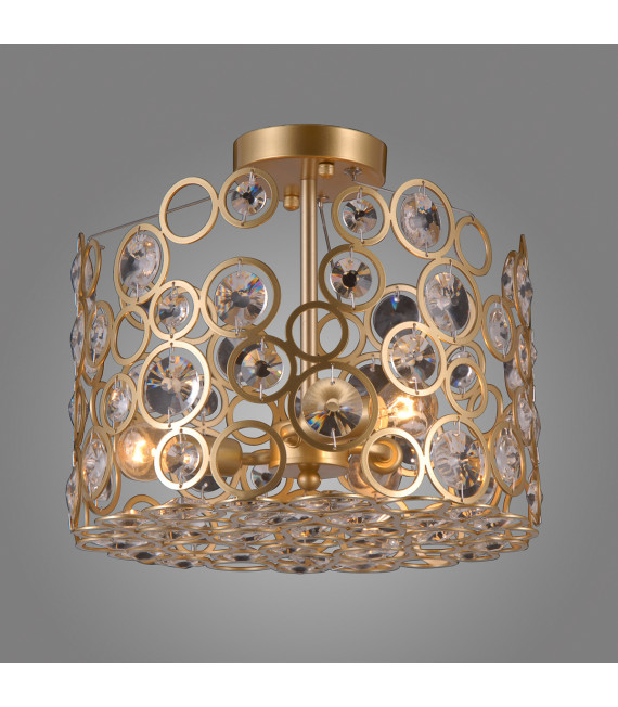 Nardo Champagner Kristall Pendelleuchte Gold