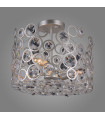 Nardo Champagne crystal pendant light silver