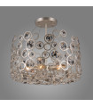 Nardo Champagne crystal pendant light silver crystal