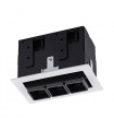 Plafonnier encastrable en aluminium Harper Blanc noir