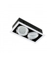 Technical and modern recessed ceiling light Vernelle sanded white