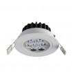 Technical and modern recessed ceiling light Pitch white