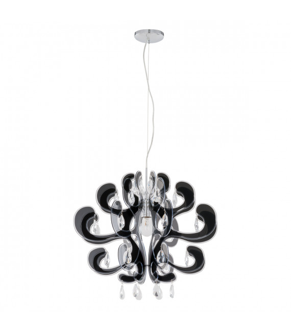 Suspension en cristal Emporio Noir