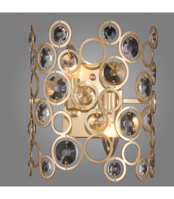 Aplique de cristal dorado Nardo Champagne