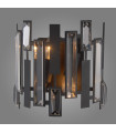 Crystal wall light Lukas Black, satin finish