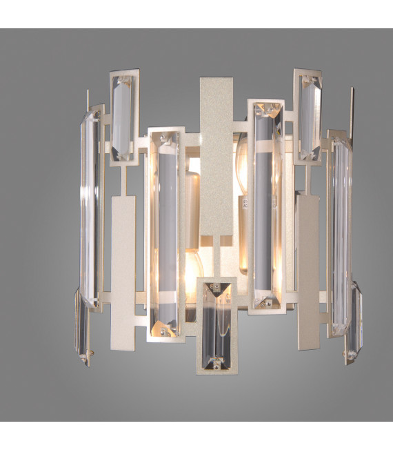 Lukas Champagne crystal wall light silver