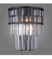 Filip crystal wall light Matt black