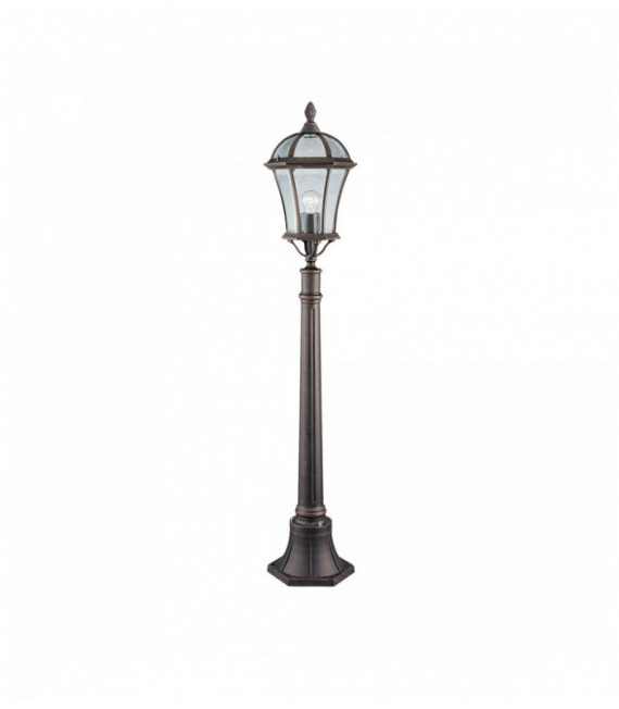 Pole außerhalb capri 1 Ampulle Höhe 95cm transparent braunes Glas rustikale