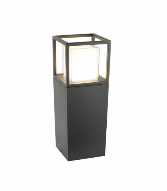 Outdoor led post ohio height 45cm dark gray opal white / transparent diffuser