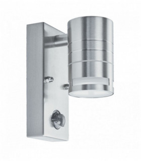 Luz exterior y llevado GU10 llevaron pórtico de acero inoxidable 1 ampolla de vidrio esmerilado