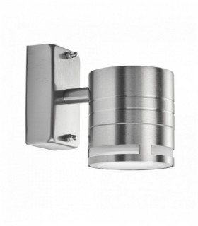 Luz exterior y llevado GU10 llevaron pórtico de acero inoxidable 1 ampolla de vidrio esmerilado
