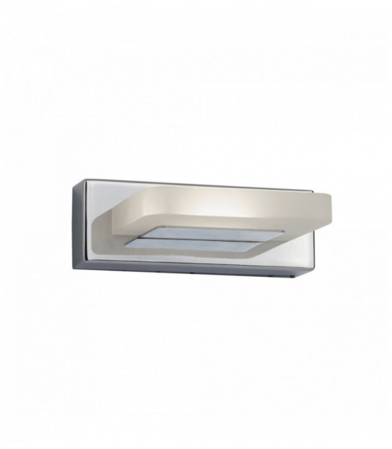 1-bulb led wall light chrome / frosted glass