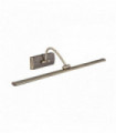 Led picture light - adjustable head in antique brass 51xled