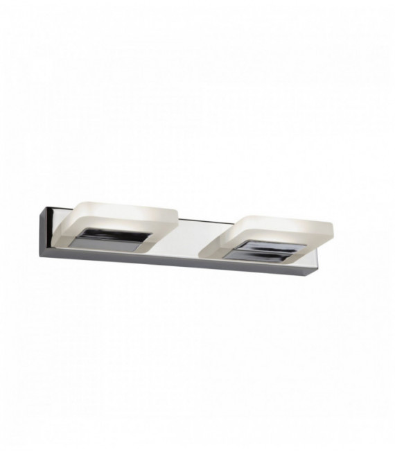 pared LED BOMBILLAS 2 cromo de vidrio / esmerilado