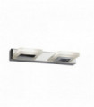 Led wall light 2 bulbs chrome / frosted glass