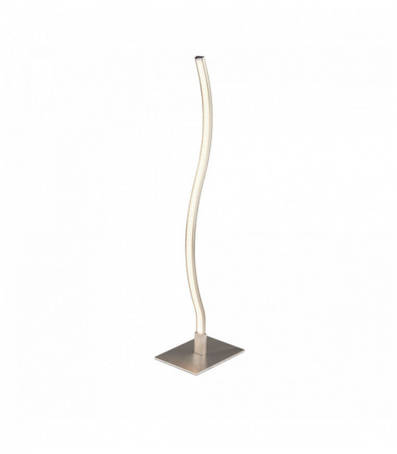 Table lamp wave led satin silver wave-square base