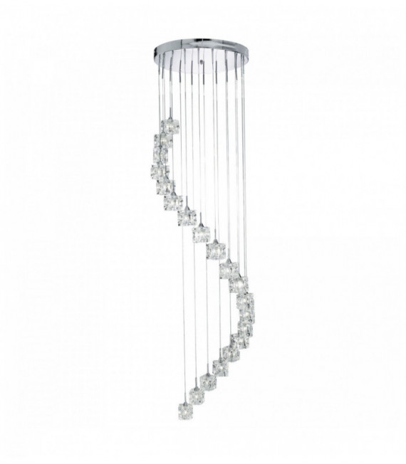 cubetto di ghiaccio Sospensione led - 20ampoules trasparente bicchiere cromo