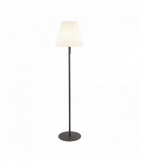 lampada LED esterno conico ombra pc bianco grigio scuro