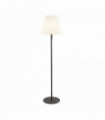 Outdoor led floor lamp conical shade pc dark gray white