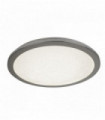 Led ceiling light dia 30cm chrome and sand crystal ip44