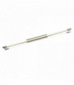 Double led strip ceiling light 2 x 18 watts stainless steel