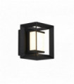 Applique murale led rectangulaire chaplin, noir mat - 100mm