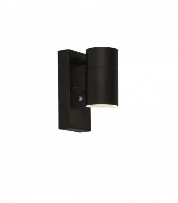 1 bombilla exterior con sensor crepuscular al amanecer, negro