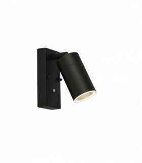 1 bombilla exterior con sensor crepuscular al amanecer, negro