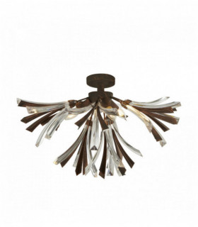 Shake pendant light 3 bronze / transparent