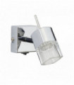 1 bulb led block projector with transparent chromed glass ice cube support