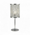 Lampe de table elise 1 ampoule gouttes en cristal de chrome
