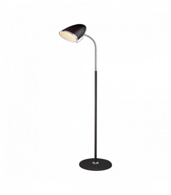 Boston floor lamp black and chrome