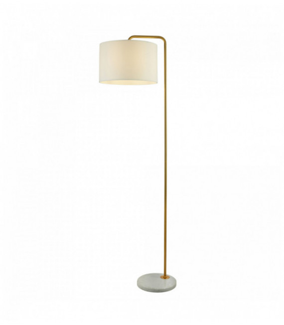 Lampe Gold mit weißen Marmorsockel