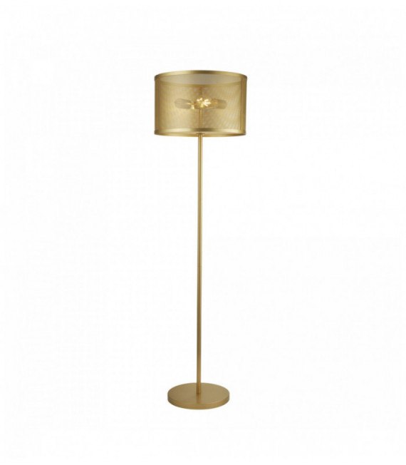 Lampione 2 fishnet bulbi opaco oro