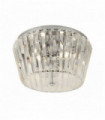 Tiara ceiling light 3 bulbs chome with crystal glass