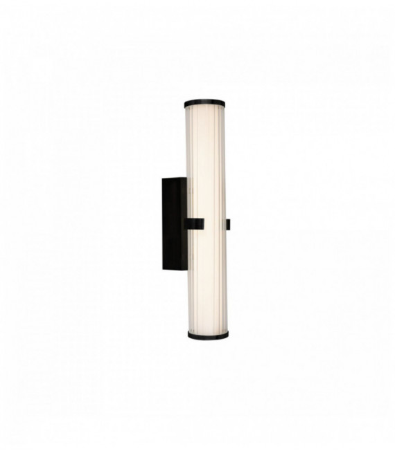 18w black clip-on wall light. ip44